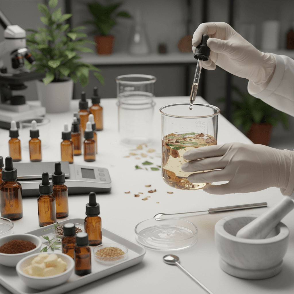 Trabalho de investigação e desenvolvimento em formulação de cosméticos sustentáveis